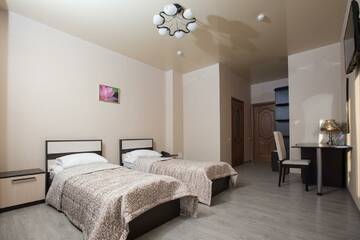 Фото номера Номер комфорт с 2 односпальными кроватями Гостиница Lotus Hotel &amp; Spa г. Саратов 8